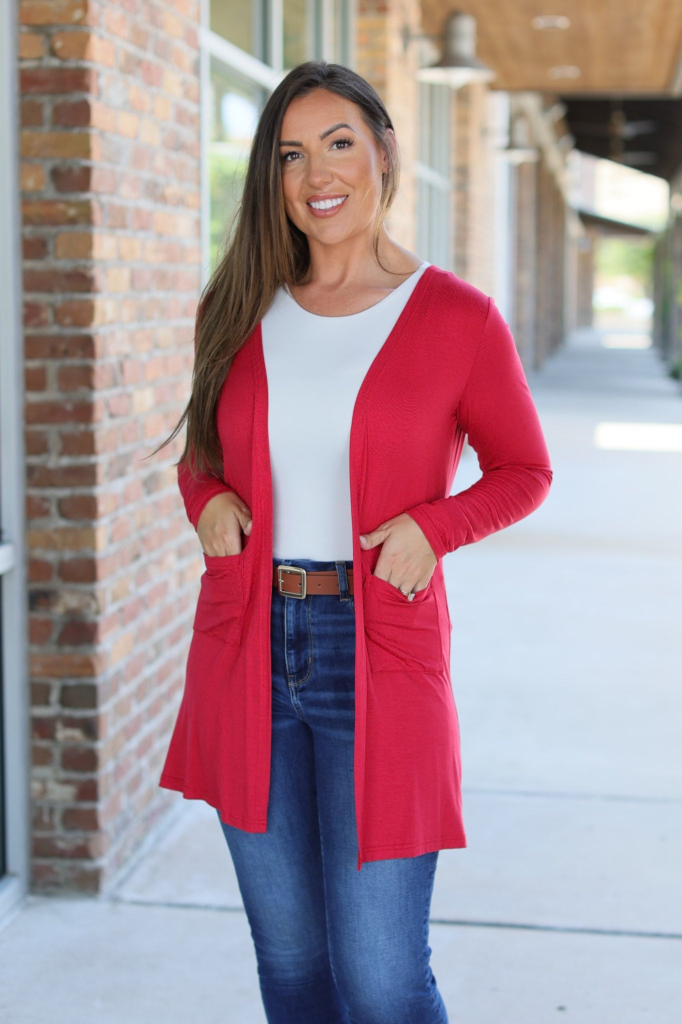 Classic Cardigan - Red