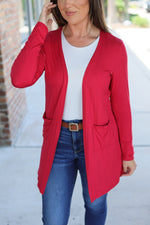 Load image into Gallery viewer, Classic Cardigan - Red
