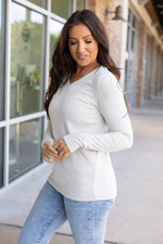 Load image into Gallery viewer, Leah Long Sleeve Top - Light Grey
