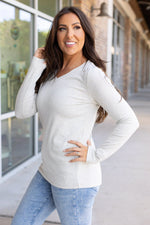 Load image into Gallery viewer, Leah Long Sleeve Top - Light Grey
