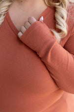 Load image into Gallery viewer, Leah Long Sleeve Top - Pumpkin
