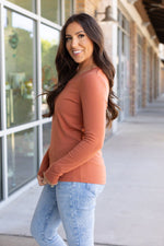 Load image into Gallery viewer, Leah Long Sleeve Top - Pumpkin
