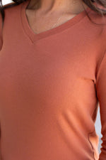 Load image into Gallery viewer, Leah Long Sleeve Top - Pumpkin
