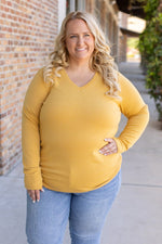 Load image into Gallery viewer, Leah Long Sleeve Top - Mustard | Women&#39;s Top 
