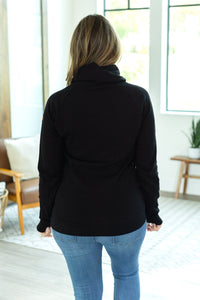 Classic Zoey ZipCowl Sweatshirt - Black