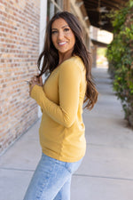 Load image into Gallery viewer, Leah Long Sleeve Top - Mustard
