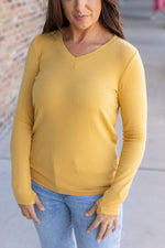 Load image into Gallery viewer, Leah Long Sleeve Top - Mustard
