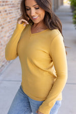 Load image into Gallery viewer, Leah Long Sleeve Top - Mustard
