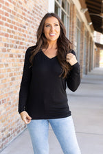 Load image into Gallery viewer, **Larissa Long Sleeve - Black
