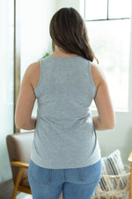 Load image into Gallery viewer, Criss Cross Tank - Light Grey
