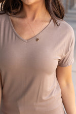 Load image into Gallery viewer, Chloe Cozy Tee - Mocha
