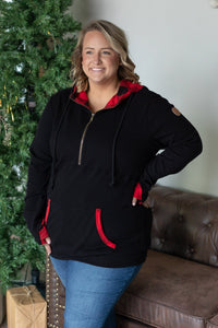 Avery Accent HalfZip Hoodie - Buffalo Plaid