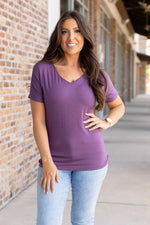 Load image into Gallery viewer, Chloe Cozy Tee - Purple
