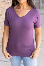 Load image into Gallery viewer, Chloe Cozy Tee - Purple
