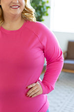 Load image into Gallery viewer, Kayla Lightweight Pullover - Hot Pink
