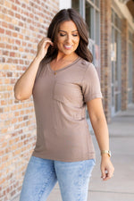 Load image into Gallery viewer, Sophie Pocket Tee - Mocha
