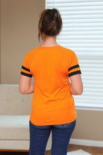 Load image into Gallery viewer, Kylie Tee - Cincinnati Orange and Black
