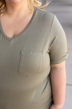 Load image into Gallery viewer, Sophie Pocket Tee - Olive
