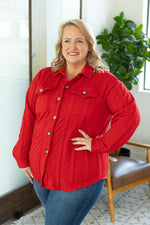 Load image into Gallery viewer, Cable Knit Jacket - Red
