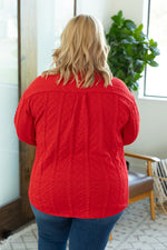 Load image into Gallery viewer, Cable Knit Jacket - Red
