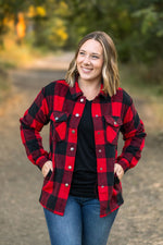 Load image into Gallery viewer, Norah Plaid Shacket - Buffalo Plaid
