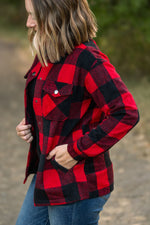 Load image into Gallery viewer, Norah Plaid Shacket - Buffalo Plaid
