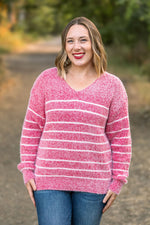 Load image into Gallery viewer, Cozy Striped Sweater - Red
