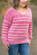 Load image into Gallery viewer, Cozy Striped Sweater - Red
