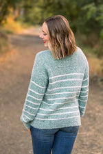 Load image into Gallery viewer, Cozy Striped Sweater - Green
