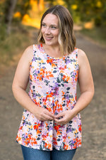 Load image into Gallery viewer, Renee Ruffle Tank - Fall Floral Leaves
