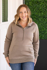 Load image into Gallery viewer, Scuba HalfZip Hoodie - Mocha
