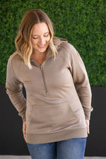 Load image into Gallery viewer, Scuba HalfZip Hoodie - Mocha
