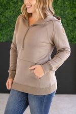 Load image into Gallery viewer, Scuba HalfZip Hoodie - Mocha
