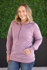 Load image into Gallery viewer, Scuba HalfZip Hoodie - Lavender
