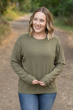 Load image into Gallery viewer, Corrine Ribbed Pullover Top - Olive
