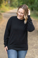 Load image into Gallery viewer, Corrine Ribbed Pullover Top - Black
