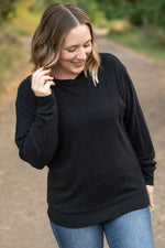 Load image into Gallery viewer, Corrine Ribbed Pullover Top - Black
