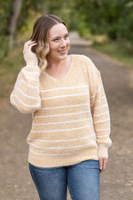 Load image into Gallery viewer, Cozy Striped Sweater - Mustard
