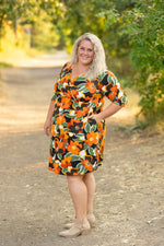 Load image into Gallery viewer, Taylor Dress - Bold Olive Floral
