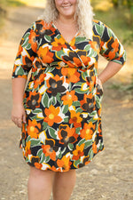 Load image into Gallery viewer, Taylor Dress - Bold Olive Floral
