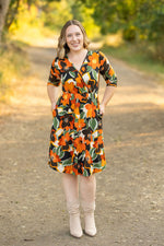 Load image into Gallery viewer, Taylor Dress - Bold Olive Floral
