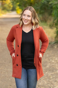 Scarlett Sweater Jacket - Pumpkin