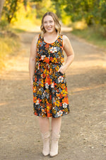 Load image into Gallery viewer, Sadie Dress - Fall Floral Mix
