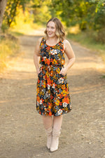 Load image into Gallery viewer, Sadie Dress - Fall Floral Mix
