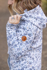 Load image into Gallery viewer, HalfZip Hoodie - Blue Floral
