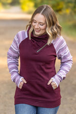 Load image into Gallery viewer, Classic Zoey ZipCowl Sweatshirt - Berry Serape
