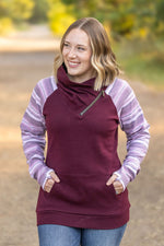 Load image into Gallery viewer, Classic Zoey ZipCowl Sweatshirt - Berry Serape
