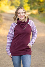 Load image into Gallery viewer, Classic Zoey ZipCowl Sweatshirt - Berry Serape
