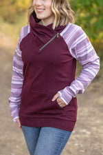 Load image into Gallery viewer, Classic Zoey ZipCowl Sweatshirt - Berry Serape
