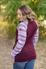 Load image into Gallery viewer, Classic Zoey ZipCowl Sweatshirt - Berry Serape
